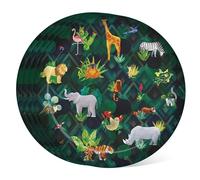 Puckator RPLAT03 Animal Kingdom Set of 4 Recycled Plastic Bottles RPET Reusable Picnic Plates