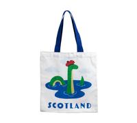 Puckator Scotland Souvenir Nessie Reusable Tote Bag CBAG129 | Acotis - Cotton / Polyester