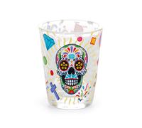 Puckator Set of 2 Day of the Dead Glass Shot Glasses (50ml) JAR105 | Acotis - Glass
