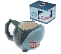 Puckator Shark Shaped Tea Coffee Mug - Funny Home Accessories - Cute Gifts for Girlfriend - Large Mugs for Men Women Hot Drinks - Cute Cups Presents - Secret Santa Gift - Cup Set