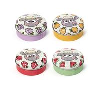 Puckator Shaun the Sheep Lip Balm in a Tin - Lip Care Stick Balms Chapstick Holiday Essentials For Women Family - Lipbalm Moisturiser Exfoliator Cream - Pretty Cute Lip Blam Bam