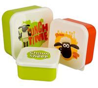 Puckator Shaun The Sheep Set of 3 Lunch Box Snack Storage S/M/L