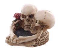 Puckator Lovers Skull Ashtray - Gothic Home Decor - Ash Tray - Skull Gifts - Valentines Day - Skulls Ornaments - Cool Ashtray - Skull Halloween Decoration - Lovers Gift - Resin