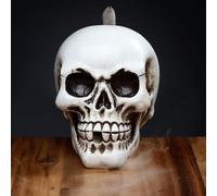 Puckator Skull Backflow Incense Burner - Home Zen Meditation Decor Accessories - Incense Waterfall Cone Burner - Spiritual Feng Shui Gothic Goth Relaxation Gifts Gift - Desk Ornaments