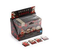 Puckator Skulls & Roses Magnetic Bookmark Set BOOK45 | Acotis - Metal / Paper