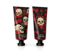 Puckator Skulls & Roses Moisturising Hand Cream 30ml - Moisturiser Gentle Handcream for Very Dry Hands Men Women Dry Hands - Mens Womens Skincare Gifts - Fast Quick Absorbing Cream