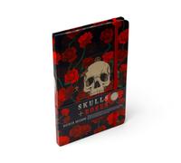 Puckator Skulls & Roses Recycled A5 Notebook - School Teacher Student Homework Study Planner Notepad - Collage University Essentials Journals Planners - Jotter Uni Gifts Stationery Supplies