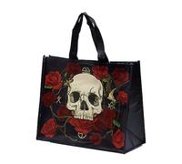 Skulls & Roses Recycled Plastic Bottles RPET Reusable Shopping Bag - 1 Piece