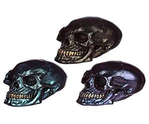 Puckator Small Iridescent Skull - Home Decoration - Iridescent Skull - Ornaments - Resin - Home Accessories - Living Room Accessories - Human Skeleton - Goth Gifts For Men