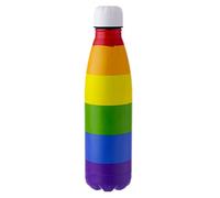 Puckator Somewhere Rainbow - Stainless Steel Water Bottle - Cold For 24h And Hot For 12h - Metal Water Bottles With Rainbow Design - Double Walled Modern Thermos Flask - Bpa Free - 500 ml
