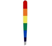 Puckator Somewhere Rainbow Tweezers - Sharp Thin Fine Kids Mini Ingrown Hair Tweezers - Stocking Fillers - Tweezer for Facial Hair Women Chin - Small Gift - Splinter Removal