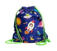 Puckator Space Cadet Canvas Drawstring Bag - Swimming Bag - Drawstring Bags For Kids - Gym Pe Bag - Festival Bags For Women - Gymnastics Bag - String Sport Bag - Backpack - Yoga Equipment Bag