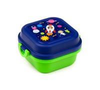 Puckator Space Cadets Clip Lock Stacked Bento Snack Lunch Box - Lunch Box for Adults and Kids with Compartments - Food Containers With Lids - Stackable Snack Pots For Kids - Meal Prep