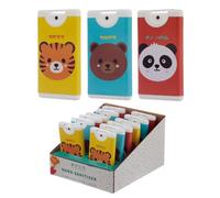 Puckator Spray Hand Sanitisers Adoramals Tiger, Bear & Panda