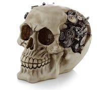 Puckator Steampunk Style Skull with Cogs and Gears - Home Decoration - Steampunk Skull - Ornaments - Resin - Home Accessories - Living Room Accessories - Human Skeleton - Goth Gifts For Men