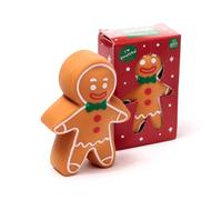Puckator Stretchy Christmas Gingerbread Man Toy - Super Stretchy Funny Squishy Sensory Fidget Stress Relief Travel Toys For Kids Stretchable Animals Men Figure Toy Squishies Slime Party Bag Fillers