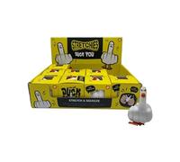 Puckator Stretchy Duck You Toy - Super Stretchy Funny Squishy Sensory Fidget Stress Relief Travel Toys For Kids - Stretchable Animals Men Figure Toy - Squishies Slime Party Bag Fillers