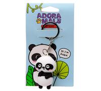 Puckator Susu the Panda Adoramals 3D PVC Keyring KEY281 | Acotis - Stainless Steel / PVC