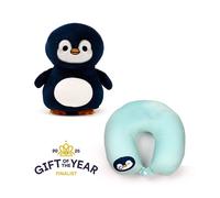 Puckator Swapseazzz Adoramals Ocean Penguin 2-in-1 Plush Travel Pillow & Toy CU - Polyester
