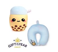 Puckator Swapseazzz Foodiemals Boba the Bubble Tea 2-in-1 Plush Travel Pillow & - Polyester