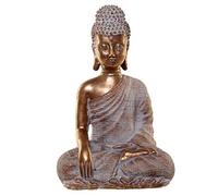 Puckator Thai Buddha Figurine - Gold and White Enlightenment