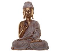 Puckator Thai Buddha Figurine - Gold and White Spiritual