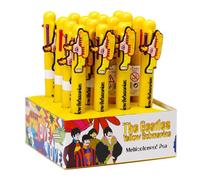 Puckator The Beatles Yellow Submarine Multi Colour Pen with Charm 6 Colours - Great Gifts for Students From Teachers - Multicolour Pen - End of term Gifts for Pupils - Coloured Pen as Class Gifts
