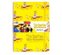 Puckator The Beatles Yellow Submarine Recycled Paper A5 Notebook - School Teacher Student Homework Study Planner Notepad - Collage University Essentials Journals Planners Jotter Uni Gifts Stationery
