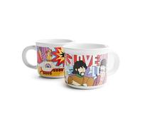 Puckator The Beatles Yellow Submarine Set of 2 Porcelain Espresso Cups - Tableware Cute Coffee Latte Expresso Barista Glasses Mugs Cup Cups - Drinkware Accessories Small Glass Travel Mug Kitchen Set
