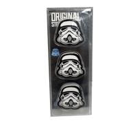 Puckator The Original Stormtrooper 3 Piece Eraser Set - Rubber Erasers Stationery Set - Party Bag Fillers for Girls and Boys - Multipack Pencil Rubbers Cool Kids School Rubbers Starting School Gifts