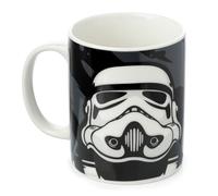 Puckator The Original Stormtrooper Black Porcelain Tea Coffee Mug - Funny Home Accessories - Cute Gifts for Girlfriend - Large Mugs for Men Women Hot Drinks - Cups Presents Secret Santa Gift Cup Set