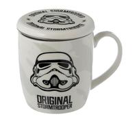Puckator The Original Stormtrooper Infuser Tea Coffee Mug Set with Lid - Funny Home Accessories - Cute Gifts for Girlfriend - Large Mugs for Men Women Hot Drinks Cute Cups Presents Secret Santa Gift