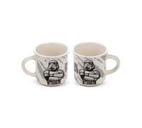 Puckator The Original Stormtrooper Set of 2 Porcelain Espresso Cups - Tableware Cute Coffee Latte Expresso Barista Glasses Mugs Cup Cups - Drinkware Accessories Small Glass Travel Mug Kitchen Set