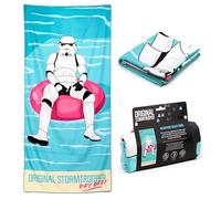 Puckator The Original Stormtrooper Surf Day Off Microfibre Beach Towel - Large Quick Drying Lightweight Thin Funny Mens Girls Beach Pool Holiday Towel Towels For Adults Womens - Vacation Accessories