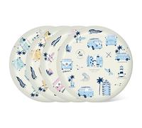Puckator Volkswagen VW T1 Camper Bus Explore More Set of 4 RPET Picnic Plates