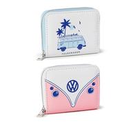 Puckator Volkswagen VW T1 Camper Bus Explore More Zip Around Small Wallet Purse - Ladies Women's Womens Slim Purses Wallets Wallet for Women - Coin Pouch Purse Men - Card Holder with Zip Cash Wallet