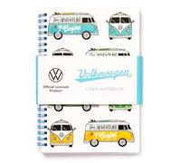 Puckator Volkswagen VW T1 Camper Bus Multi Design Spiral Bound A5 Notebook - School Teacher Student Homework Study Planner Notepad - Collage University Essentials Journals Planners - Jotter Uni