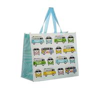 Puckator Volkswagen VW T1 Camper Bus Summer Love Surf Reusable Big Foldaway Shopping Bag - Shoulder Bags - Handbags for Women Canvas Tote Bags for Women - Hand Bag Large Ladies Bags Aesthetic Stuff