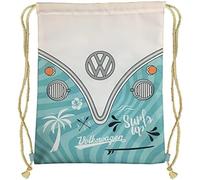 Puckator Volkswagen VW T1 Camper Bus Surf Adventure Drawstring Bag - Swimming Bag - Drawstring Bags For Kids - Gym Pe Bag - Festival Bags For Women - Gymnastics Bag - String Sport Bag - Yoga Backpack