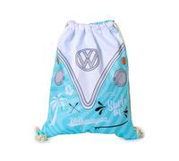 Puckator Volkswagen VW T1 Camper Bus Surf Adventure Drawstring Bag - Swimming Bag - Drawstring Bags For Kids - Gym Pe Bag - Festival Bags For Women - Gymnastics Bag - String Sport Bag - Yoga Backpack