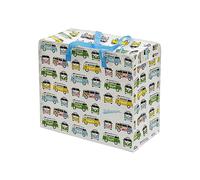 Puckator Volkswagen VW T1 Camper Bus Surf Adventure & Summer Love Zip Up Laundry Storage Bags - Washing Basket - Large Storage Bags - Basket - Room Accessories For Men - Big Bags - Clothes Bin Bins