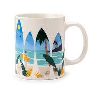 Puckator VW Volkswagen T1 Camper Bus Waves are Calling Porcelain Tea Coffee Mug Funny Home Accessories Cute Gifts for Girlfriend Large Mugs for Men Women Hot Drinks Cups Presents Secret Santa Gift