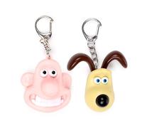 Puckator Wallace & Gromit LED Keyring - Mothers Day Gifts Key Ring Keyrings Tags - Cool Keyrings Hoop Clip Fobs - Funny Cute Car Men's Accessories Stuff For Men Women - Trinket