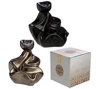 Puckator Waterfall Backflow Incense Burner - Home Zen Meditation Decor Accessories - Incense Waterfall Cone Burner - Spiritual Feng Shui Gothic Goth Relaxation Gifts Gift - Desk Ornaments