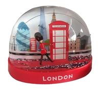 Puckator WB20 London Icons Red Telephone Box Medium Glitter Snow Storm