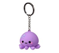 Puckator Wendy the Octopus Adoramals 3D PVC Keyring - Mothers Day Gifts Key Ring Keyrings Tags - Cool Keyrings Hoop Clip Fobs - Funny Cute Car Men's Accessories Stuff For Men Women - Trinket
