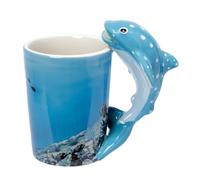 Puckator Whale Shark Ceramic Shaped Handle Tea Coffee Mug - Funny Home Accessories - Cute Gifts for Girlfriend - Large Mugs for Men Women Hot Drinks - Cute Cups Presents - Secret Santa Gift - Cup Set