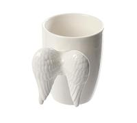 Puckator White Angel Wings Ceramic Shaped Handle Mug - University Essentials - Cute Gifts for Girlfriend - Large Mugs for Men Women Hot Drinks - Cute Cups Presents - Secret Santa Gifts - Cup Set