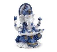 Puckator White & Blue Ganesh Knowledge - Ganesh Ganesha Idol Statue Statues For Home Decor - Ganapati Ganpati Indian Decoration Decorations Home -Hindu Gift Gifts Items For Women