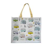 Puckator Wildwood Caravan Reusable Shopping Bag Out Of Recycled Plastic Bottles - Shoulder Bags - Handbags for Women - Canvas Tote Bags for Women Shopping Hand Bag Large Ladies Bags Aesthetic Stuff